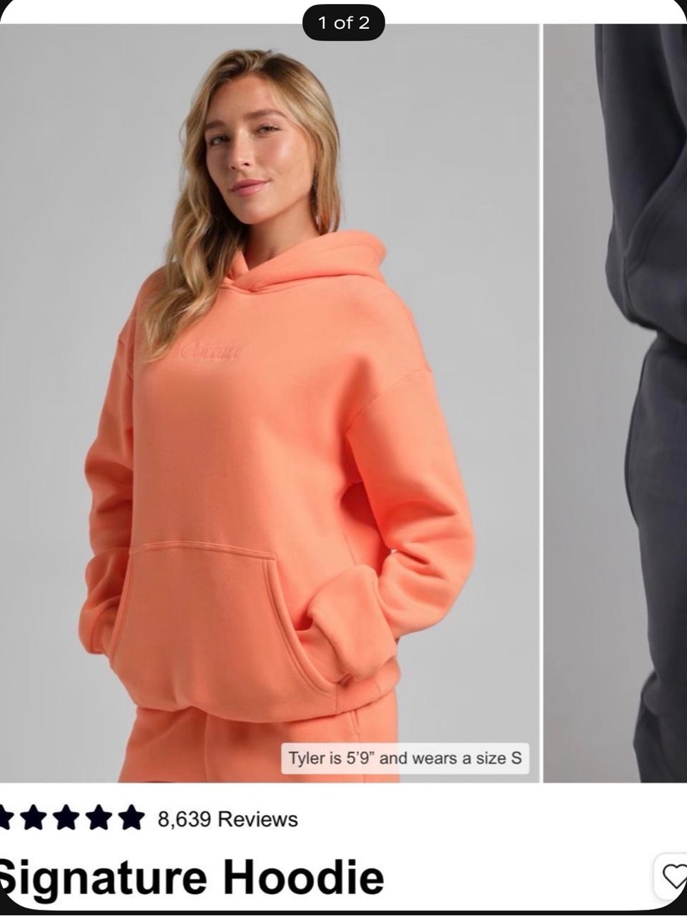 Comfrt Coral Peach Oversized Hoodie and Joggers